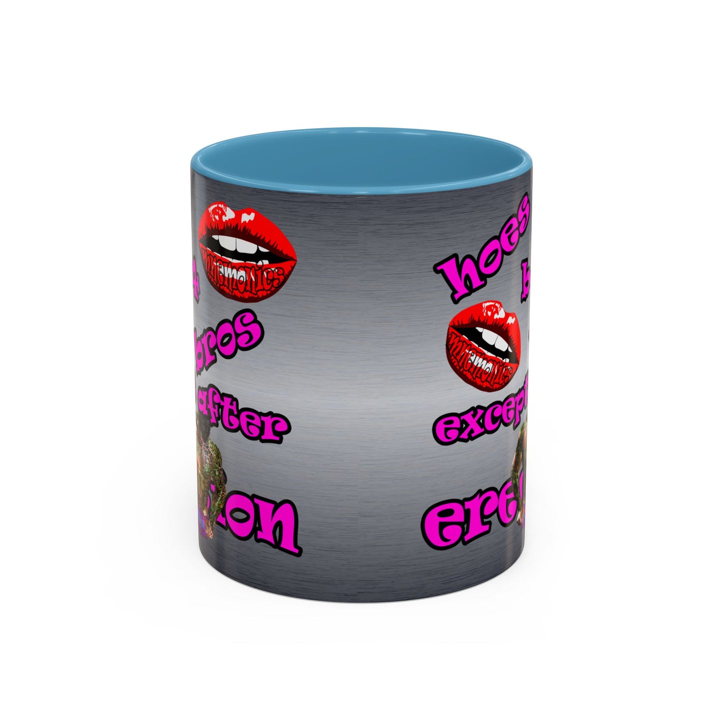 hoes b4 bros - Accent Mug (brushed nickel)