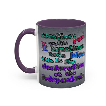 declaration of the independents - Accent Mug (brushed nickel)