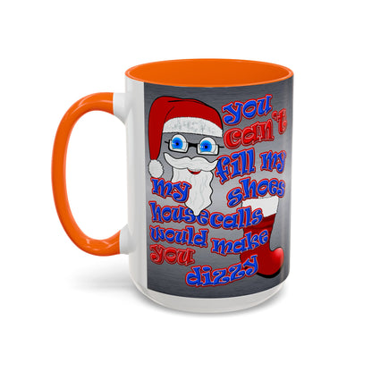 santa's shoes - Accent Mug (brushed nickel)