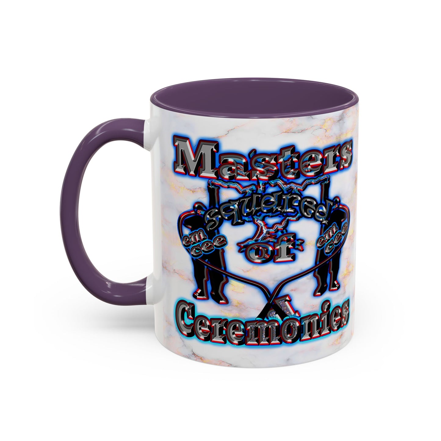 em cee squared - Accent Mug (white marble)