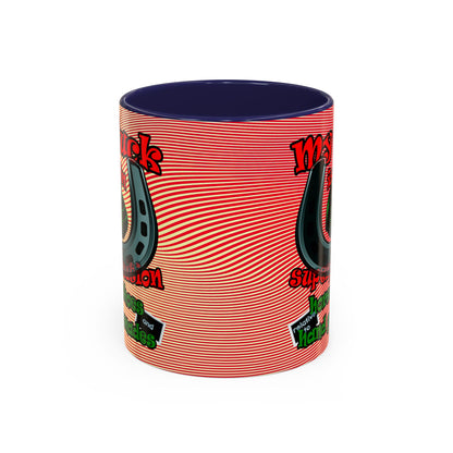my luck - Accent Mug (yellow-orange wave)