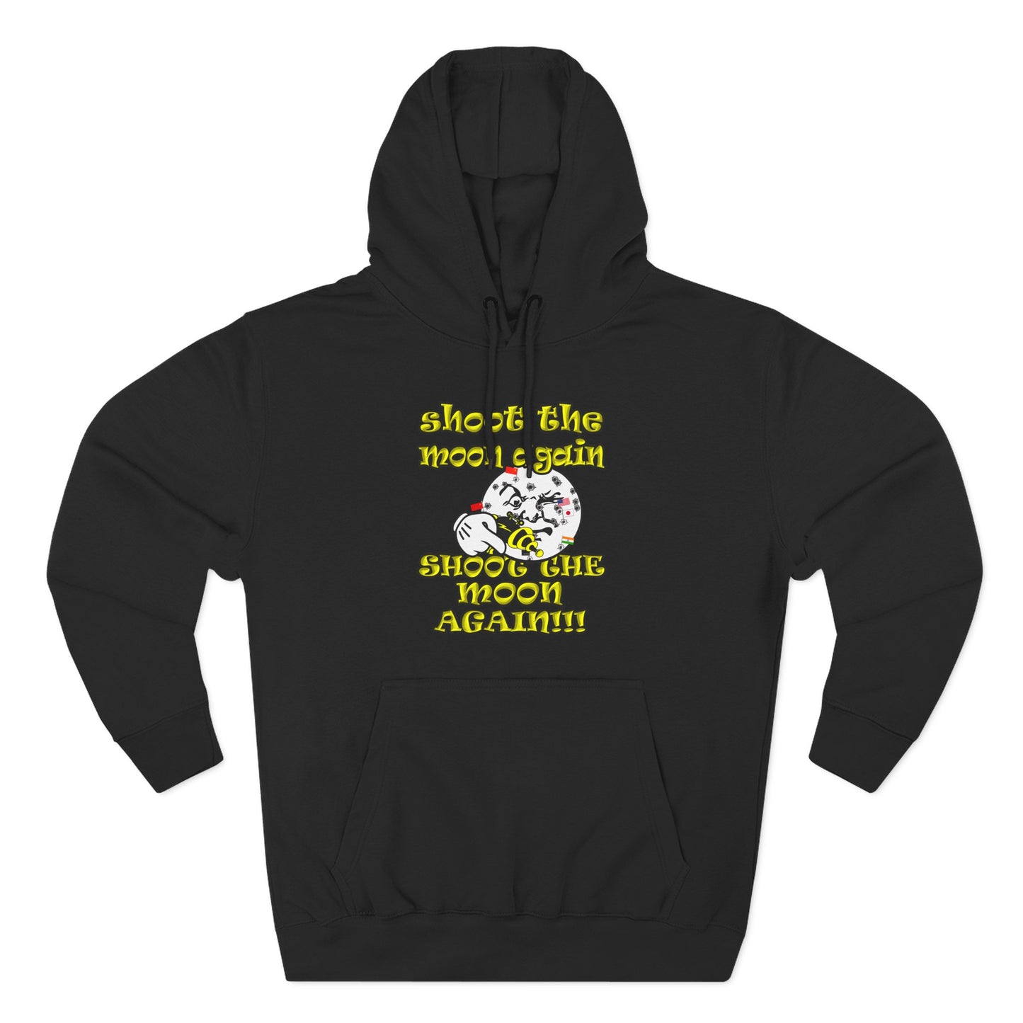 shoot the moon again - Three-Panel Fleece Hoodie