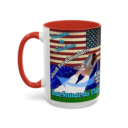 shoot for the stars - Accent Mug ('snoops' background)