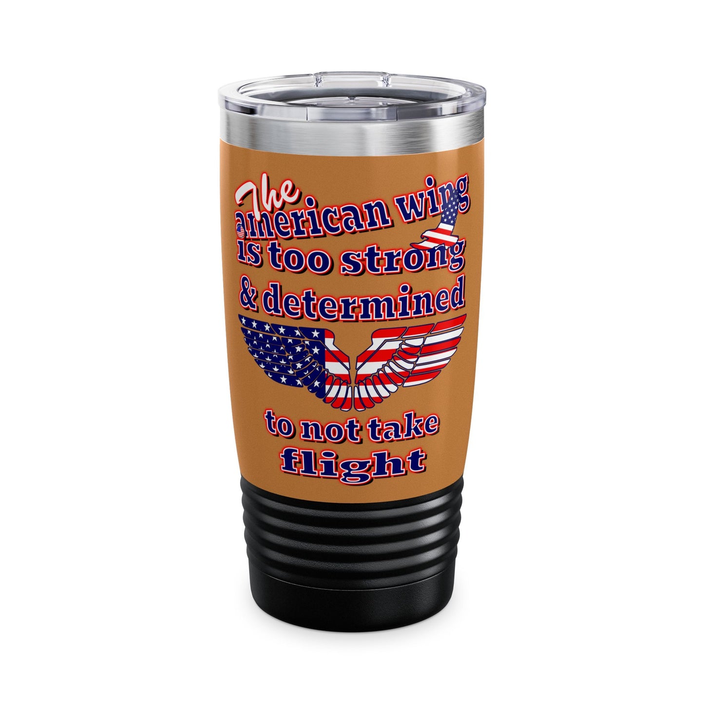 american wing - Ringneck Tumbler, 20oz (light brown)