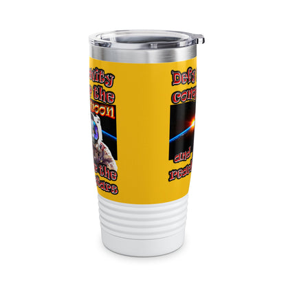 defy conquer reach - Ringneck Tumbler, 20oz (yellow)