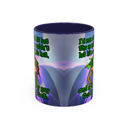 turtle race - Accent Mug (grey-pink wave)