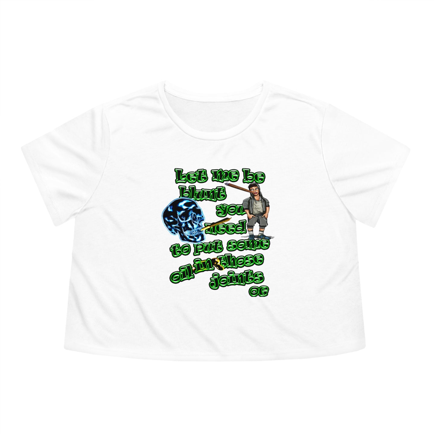 og - Women's Flowy Cropped Tee