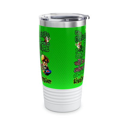 christmas spirits of boston - Ringneck Tumbler, 20oz (logo green)