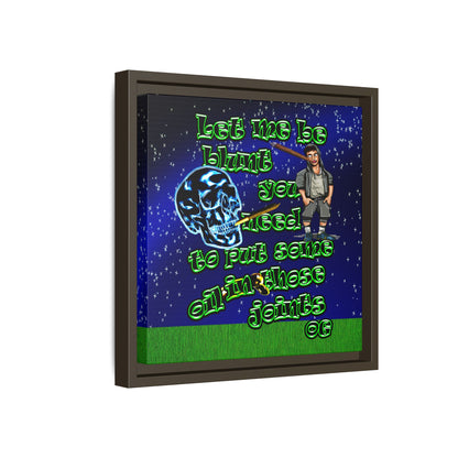 og - framed canvas art ('snoops' background)