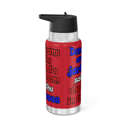 donkeys and elephants - Gator Tumbler, 32oz (dark red)