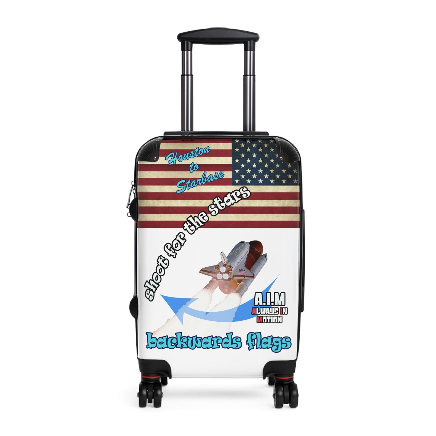 shoot for the stars - Suitcase (white)