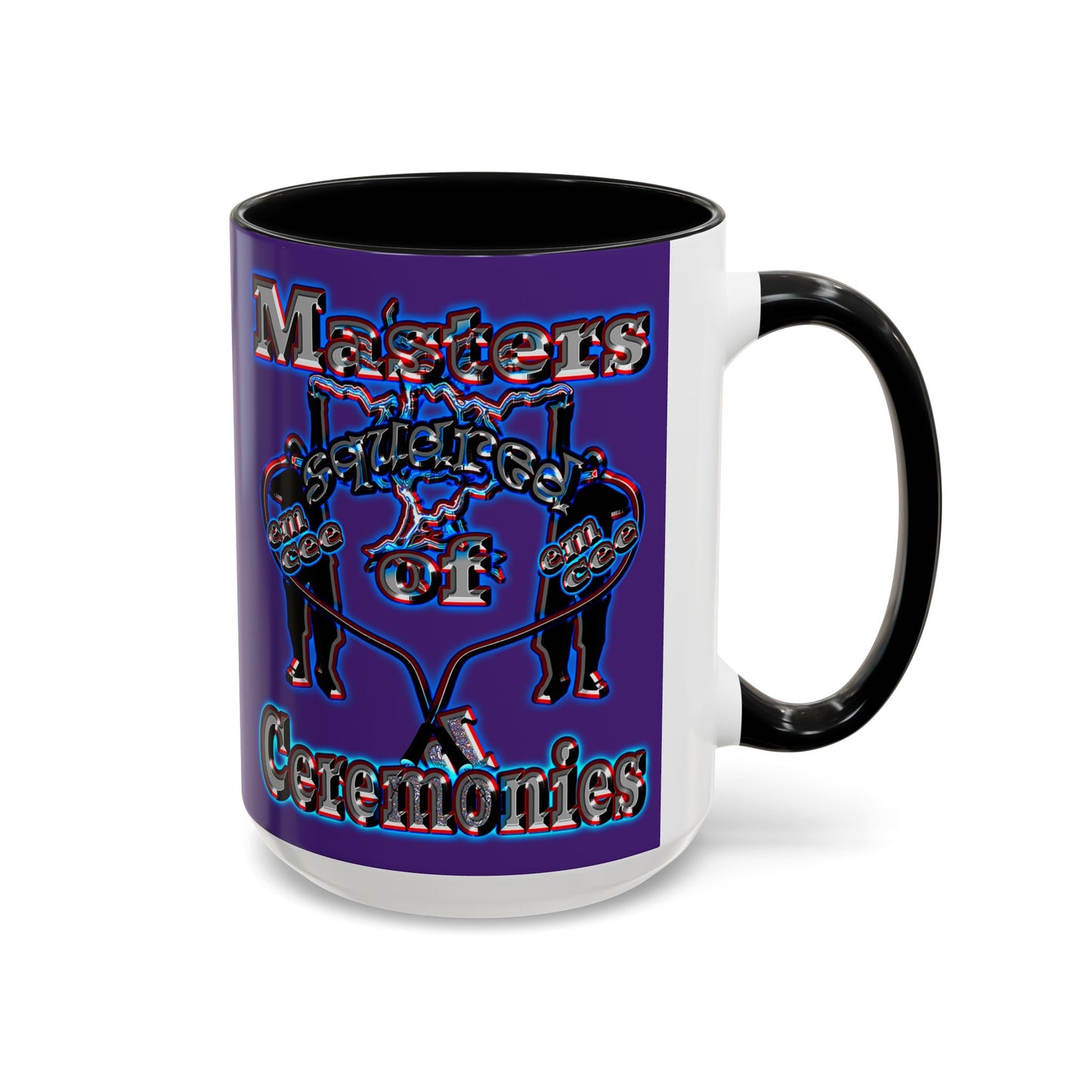 em cee squared - Accent Mug (purple)
