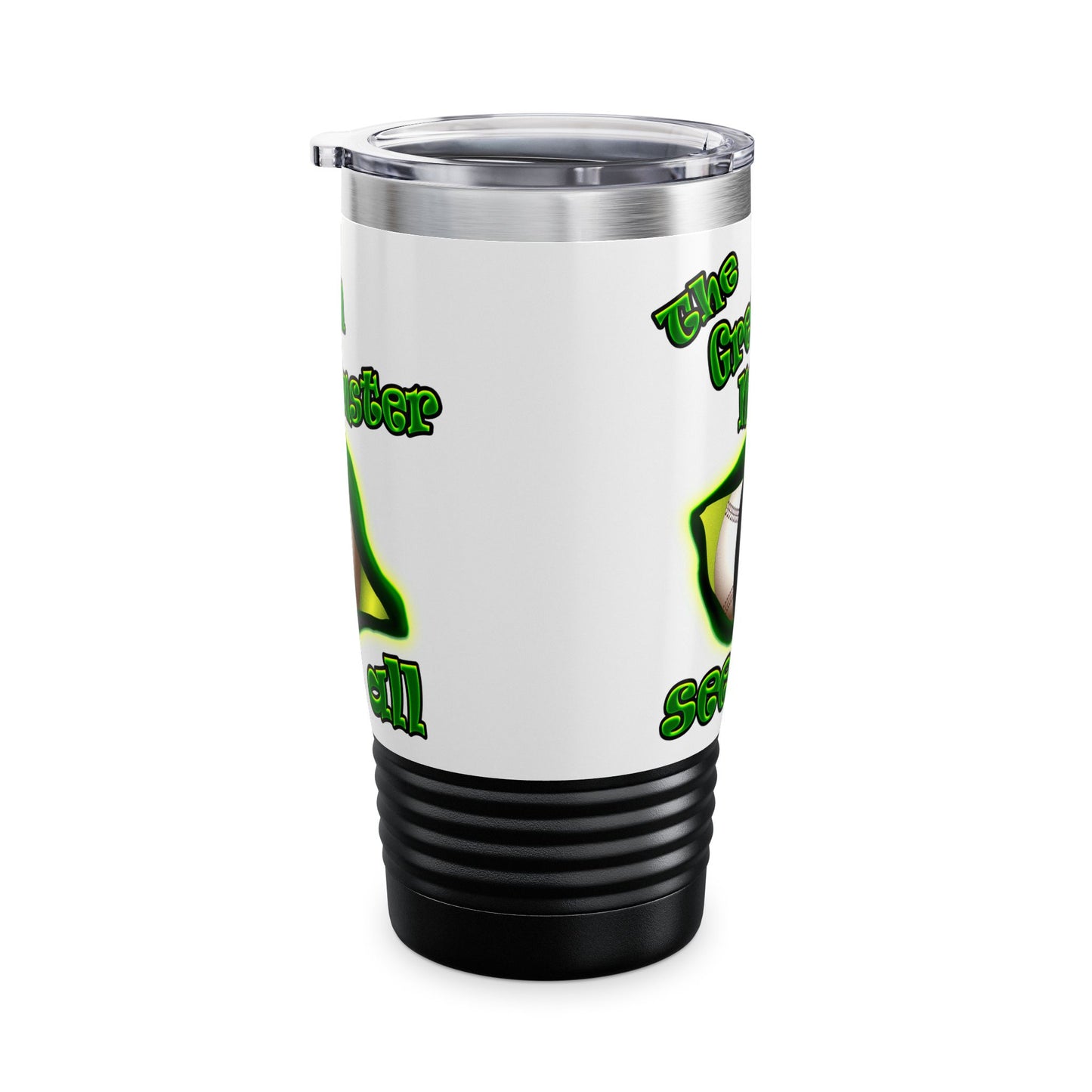 green monster - Ringneck Tumbler, 20oz (white)