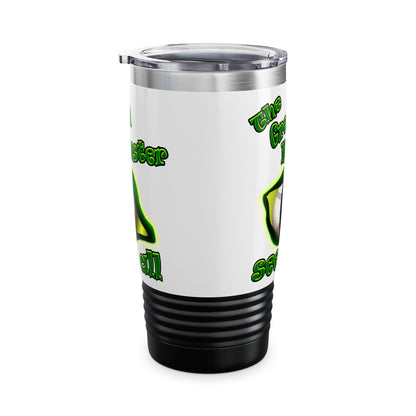 green monster - Ringneck Tumbler, 20oz (white)