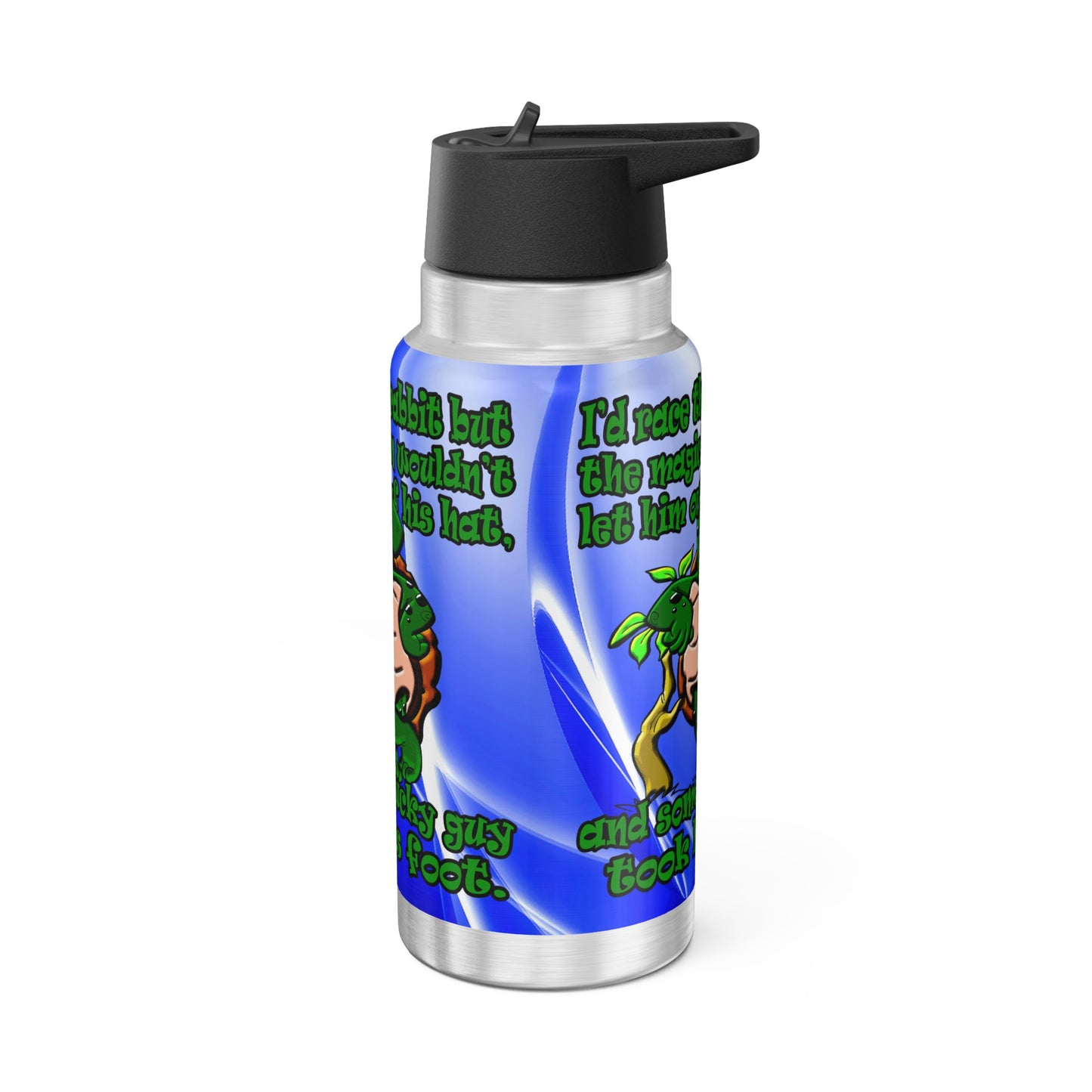 turtle race - Gator Tumbler, 32oz  (blue-white wave)
