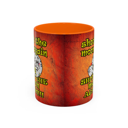 shoot the moon again - Accent Mug (burnt orange)