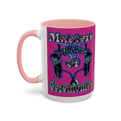 em cee squared - Accent Mug (pink)