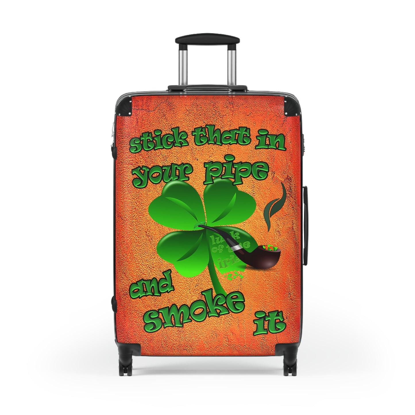 stick that in your pipe and smoke it - Suitcase (burnt orange)