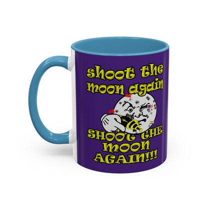 shoot the moon again - Accent Mug (purple)