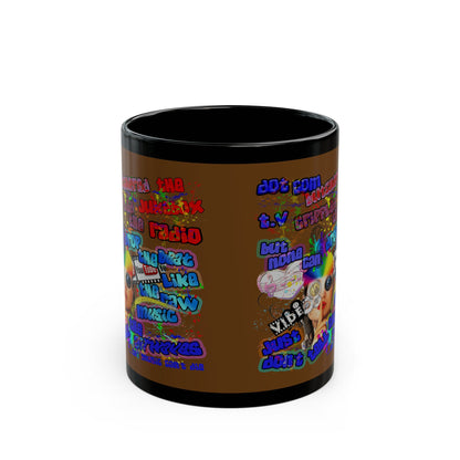drop the beat - Black Mug (brown)