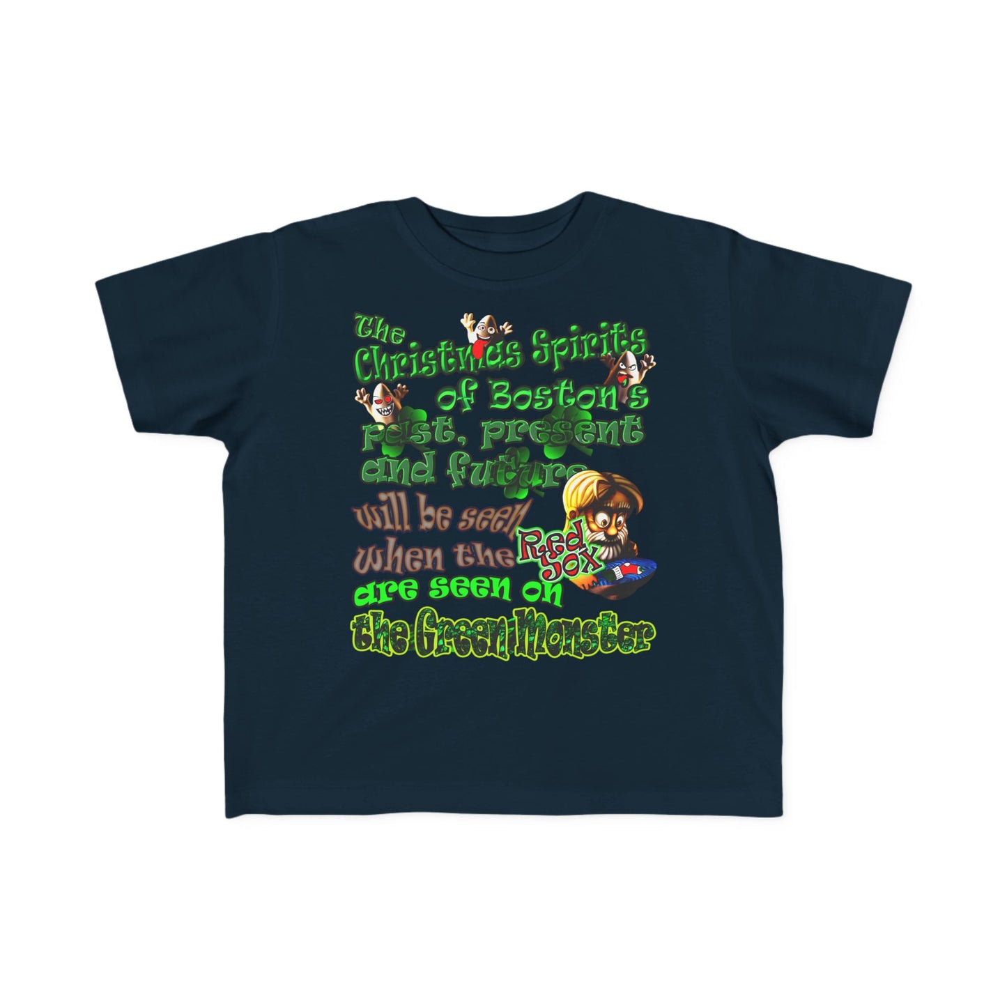christmas spirits of boston - Toddler's Fine Jersey Tee