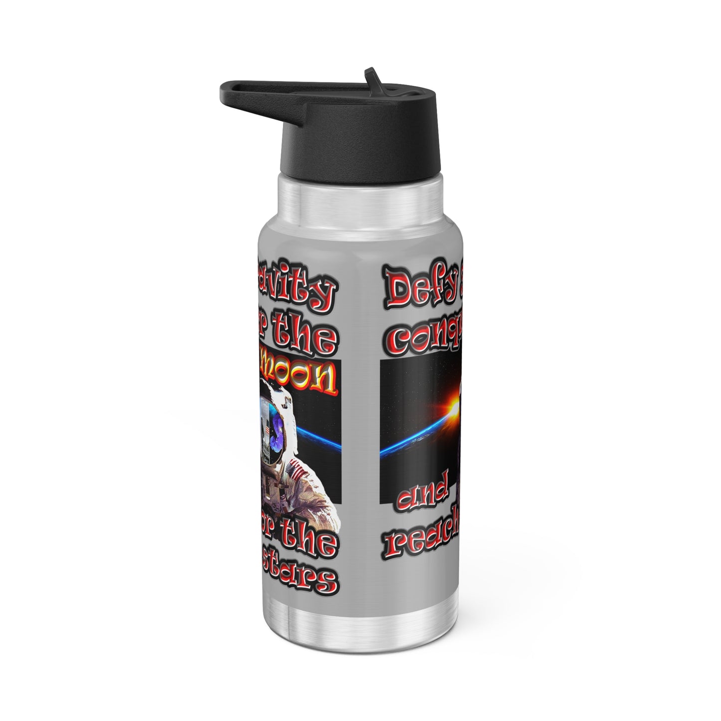 defy conquer reach - Gator Tumbler, 32oz (light grey)