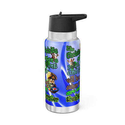 christmas spirits of boston - Gator Tumbler, 32oz  (blue-white wave)