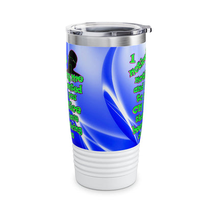 noticed you noticing - Ringneck Tumbler, 20oz (blue-white wave)