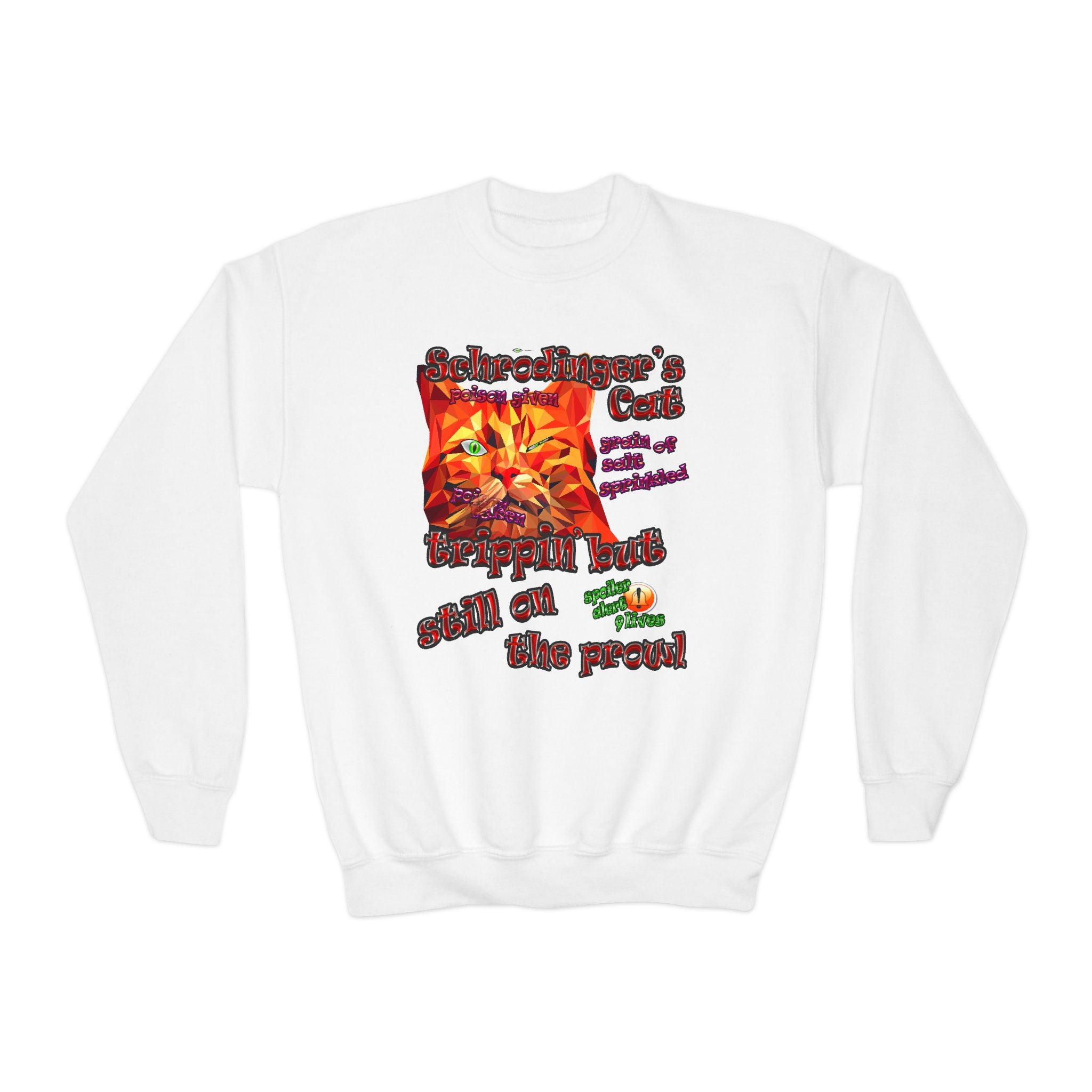 schrodinger's cat - Youth Crewneck Sweatshirt