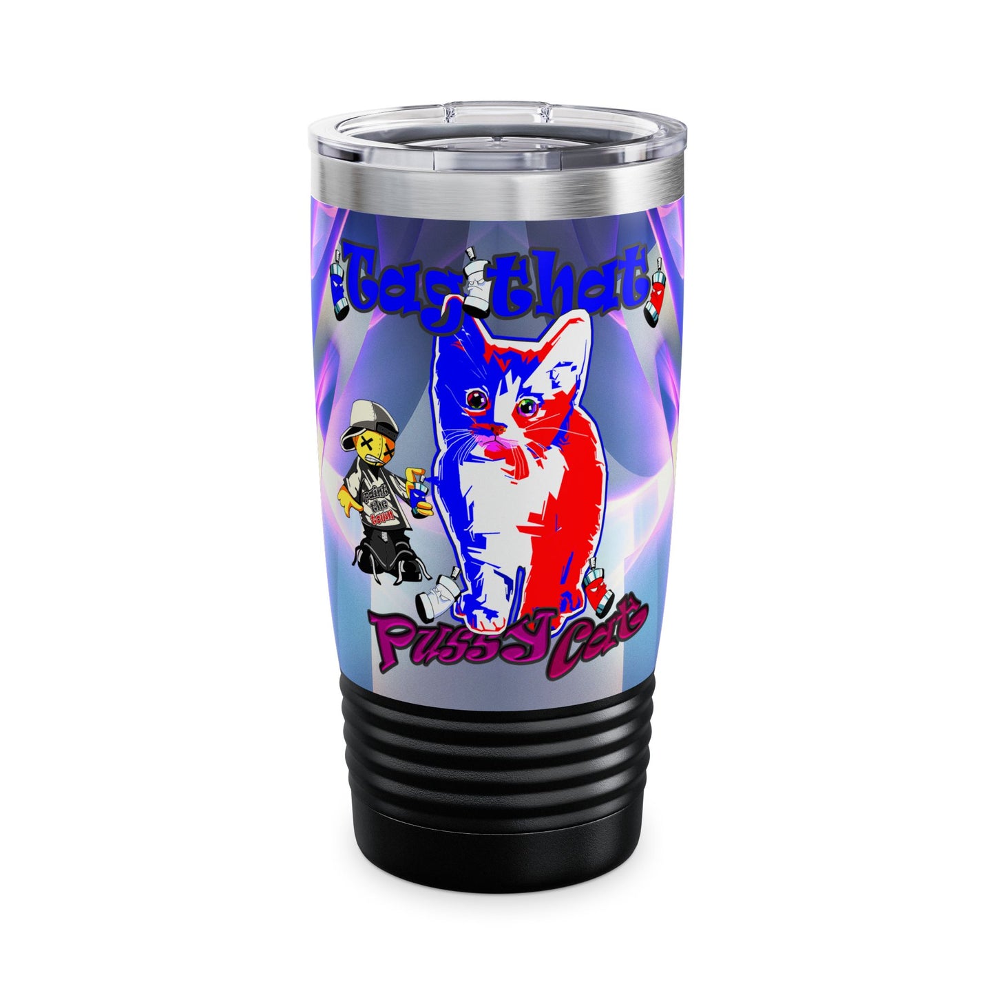 tag that - Ringneck Tumbler, 20oz (grey-pink wave)