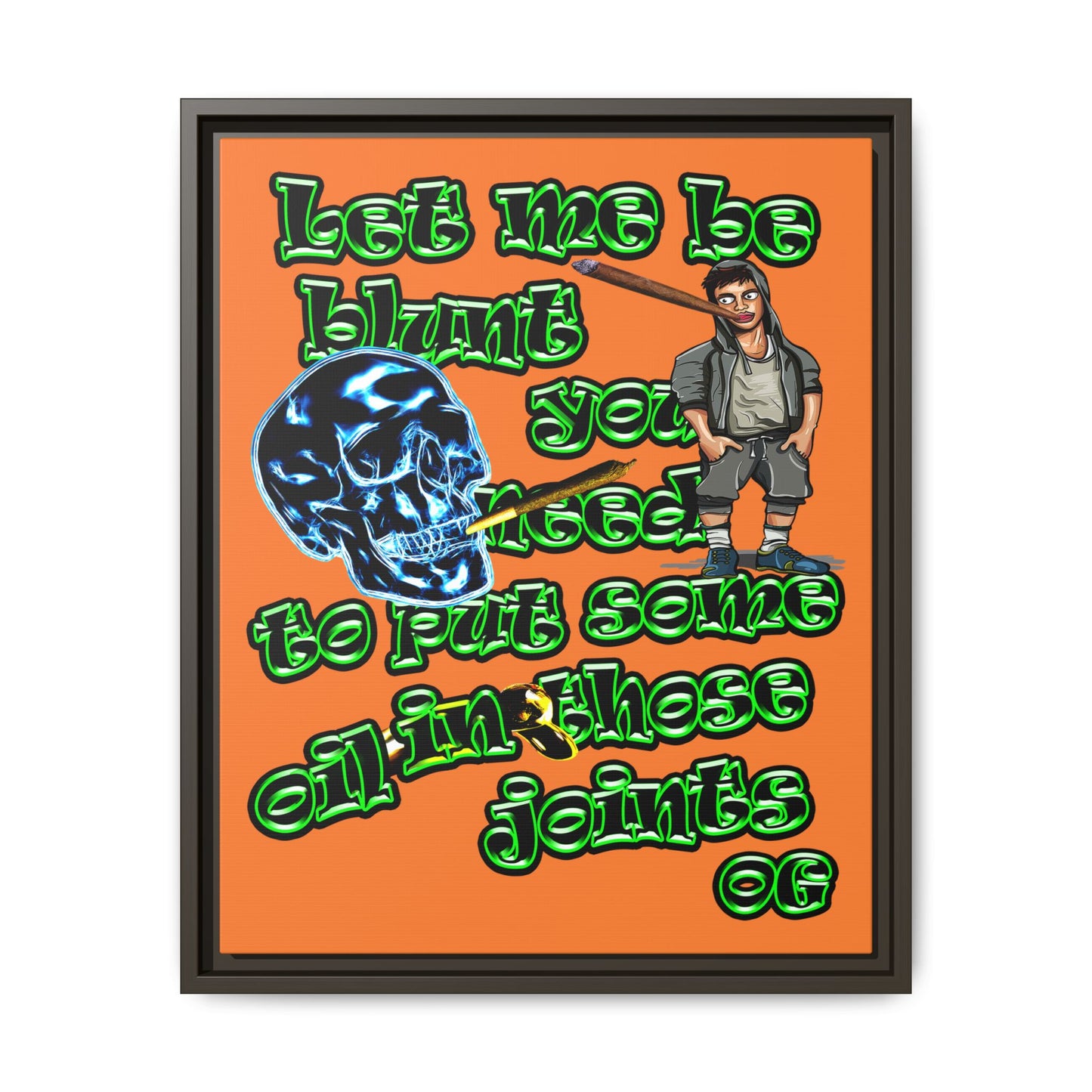 og - framed canvas art (crusta)
