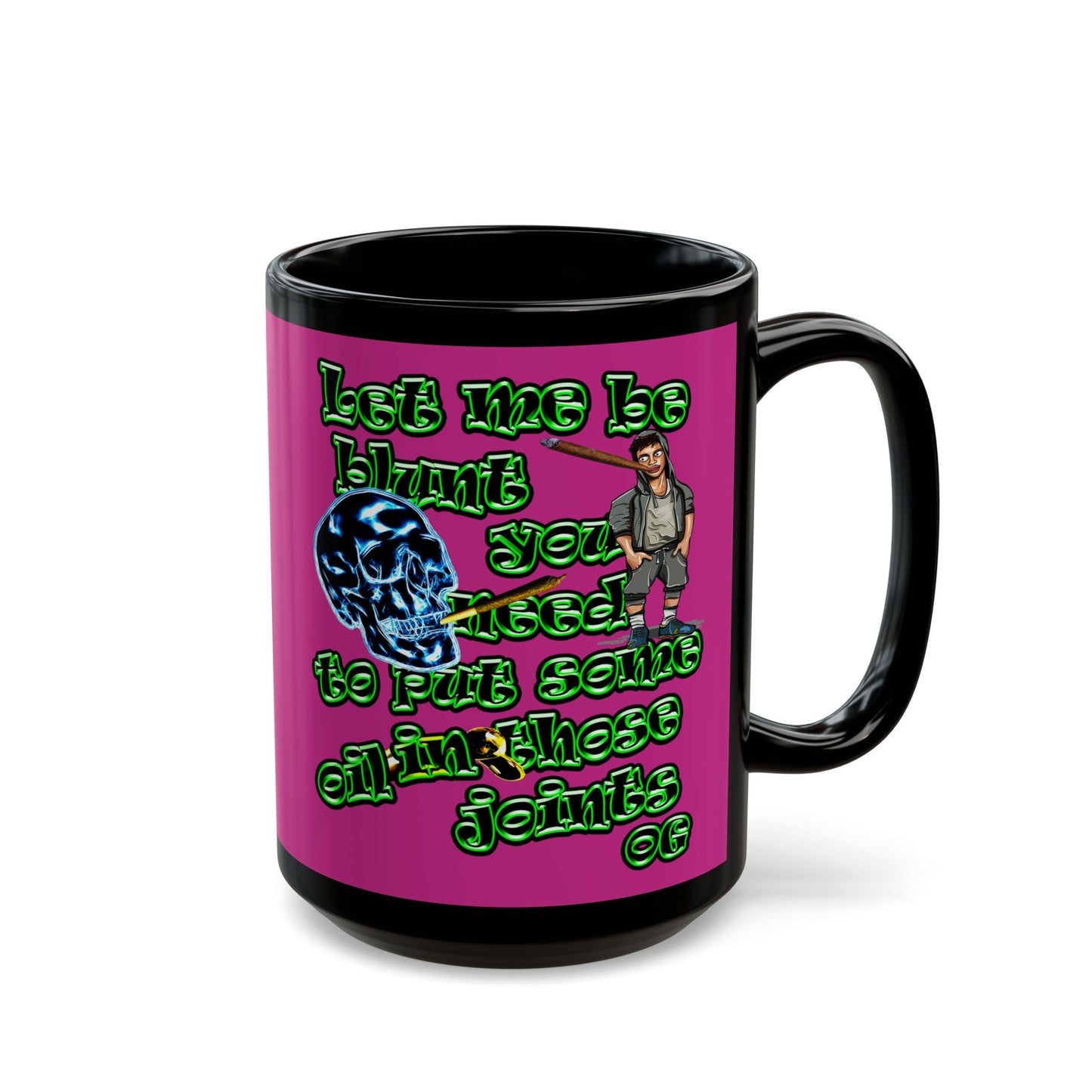og - Black Mug (pink)
