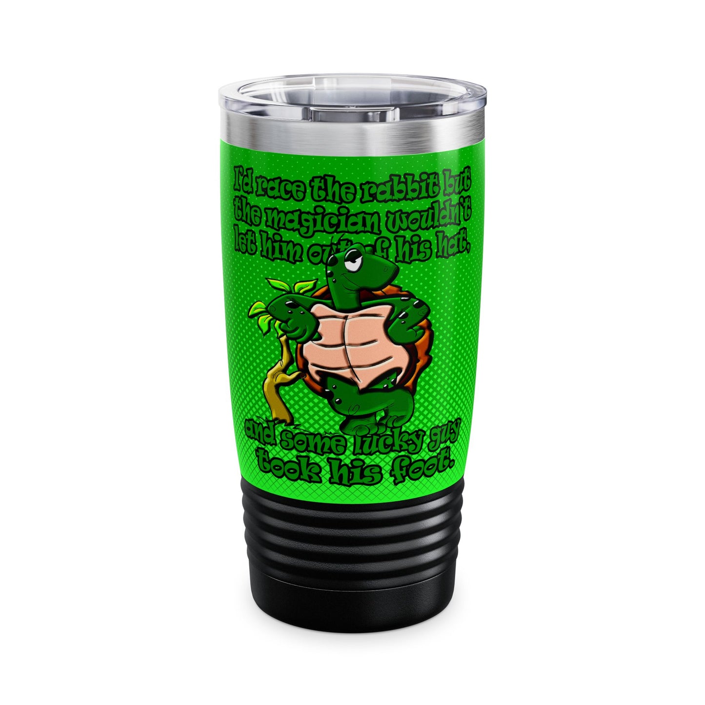 turtle race - Ringneck Tumbler, 20oz (logo green)