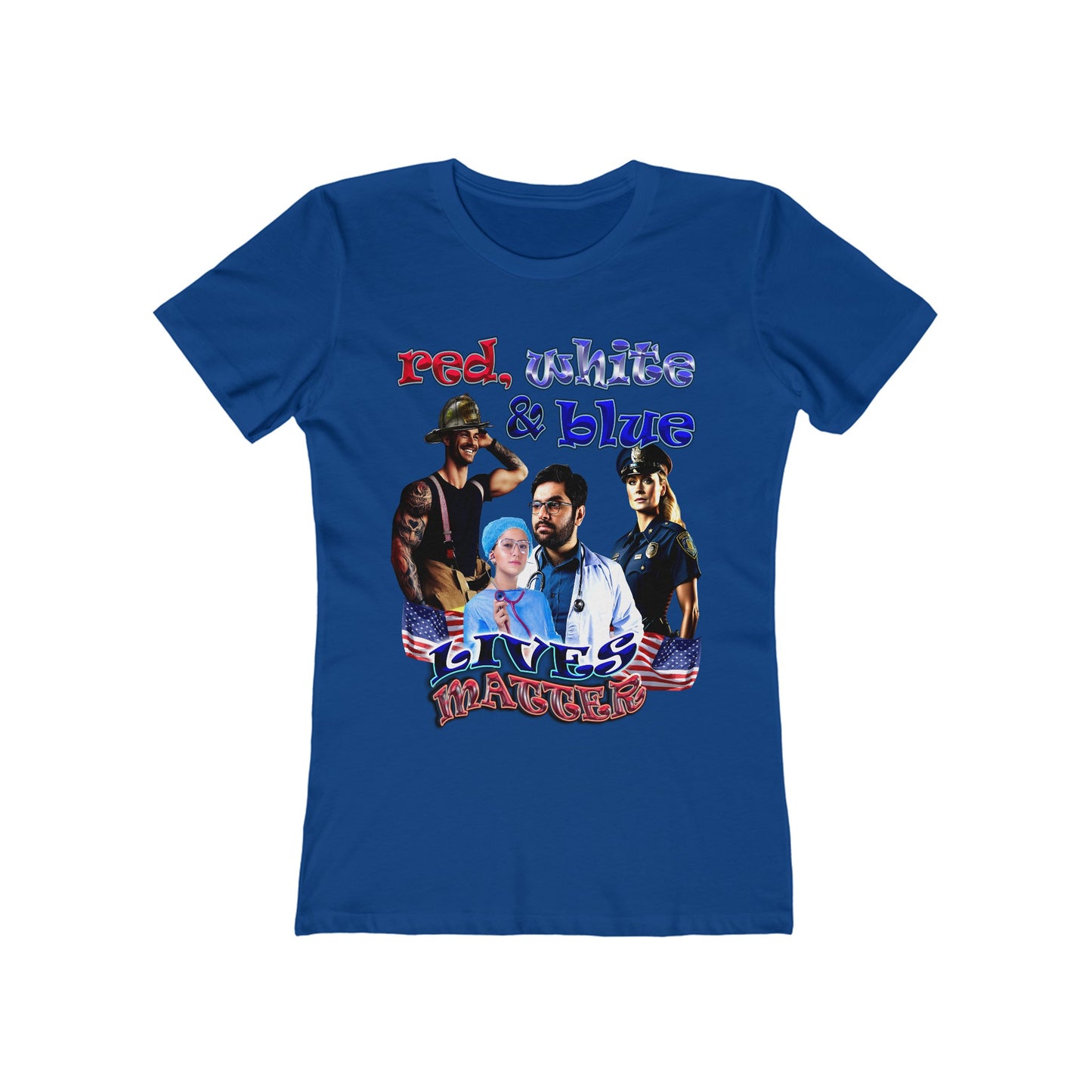 rw&b lives matter - Women's The Boyfriend Tee