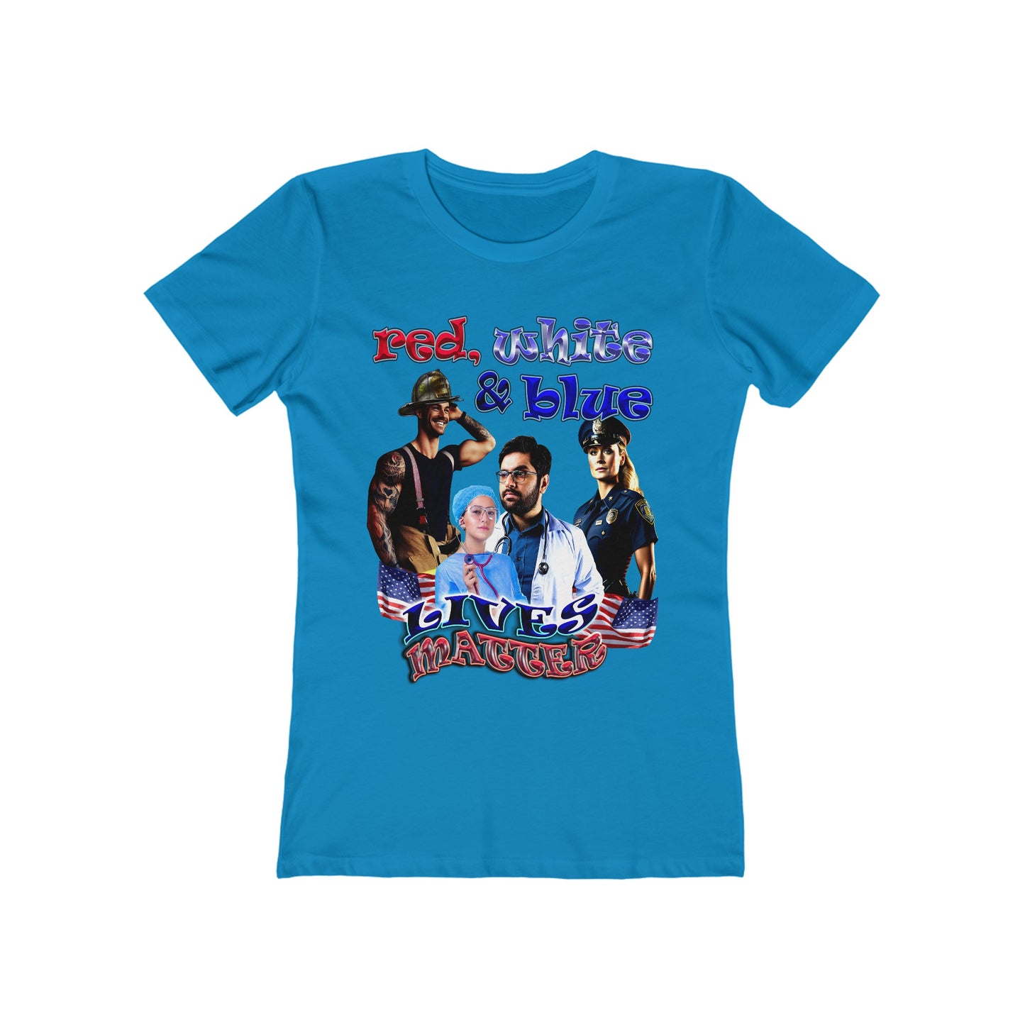 rw&b lives matter - Women's The Boyfriend Tee