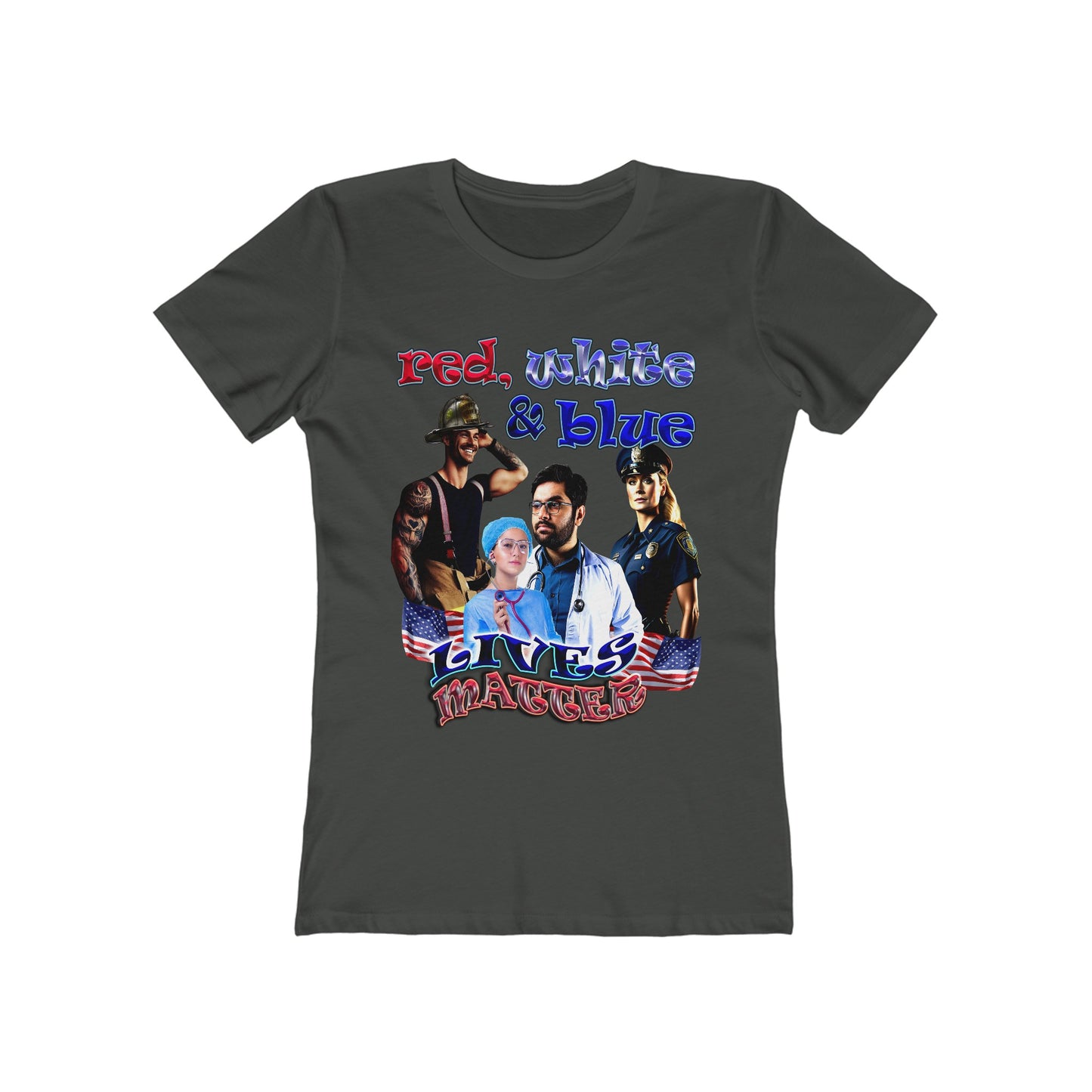 rw&b lives matter - Women's The Boyfriend Tee