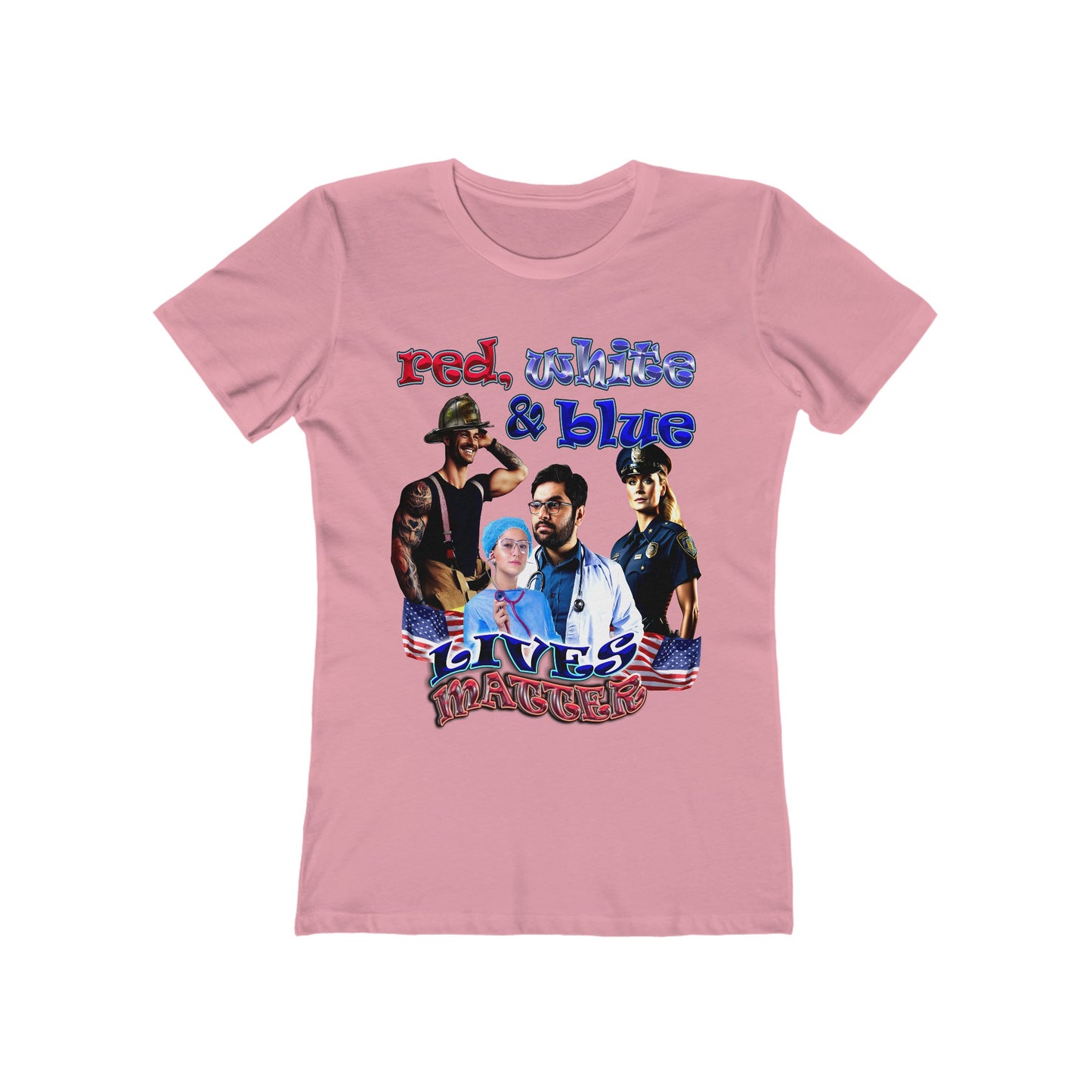 rw&b lives matter - Women's The Boyfriend Tee