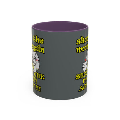 shoot the moon again - Accent Mug (dark grey)
