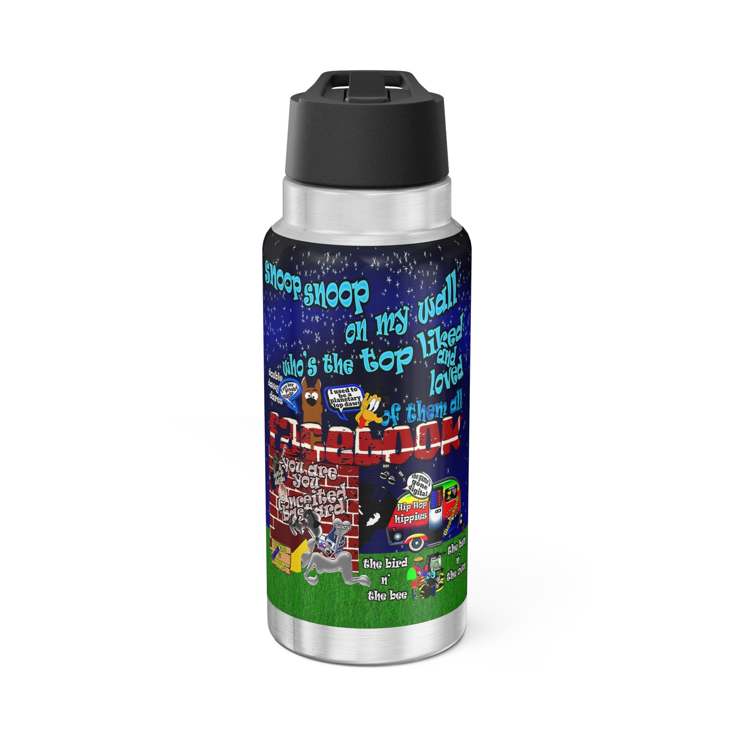 snoops - Gator Tumbler, 32oz  ('snoops' background)