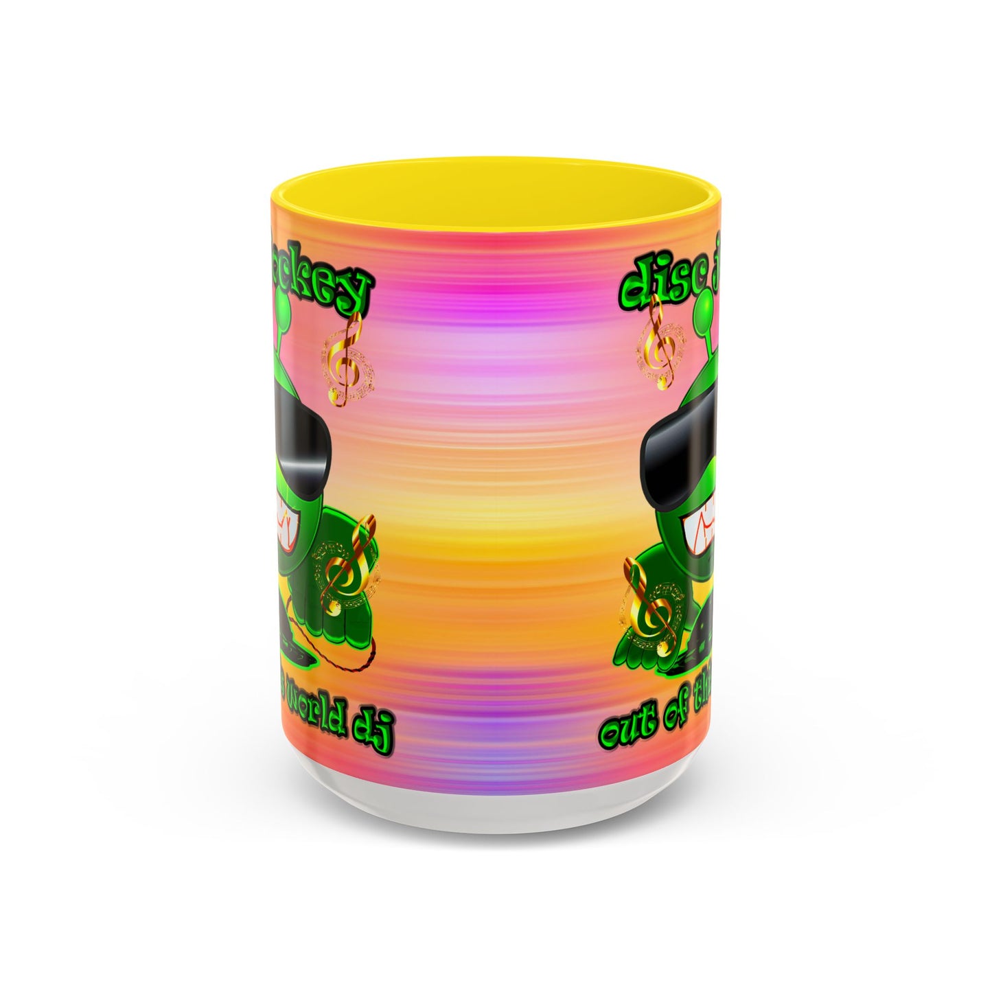 disc jockey - Accent Mug (color blur)