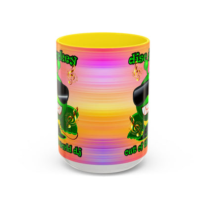 disc jockey - Accent Mug (color blur)