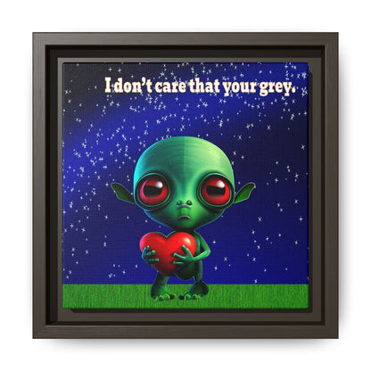 I don't care that your grey - framed canvas art ('snoops' background)
