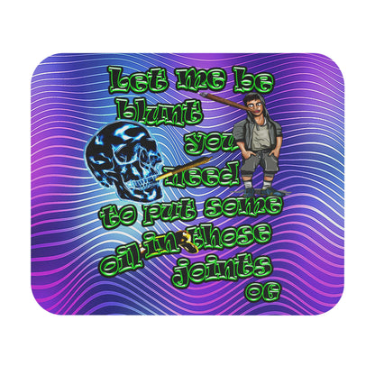 og - Mouse Pad (Rectangle) (purple wave)