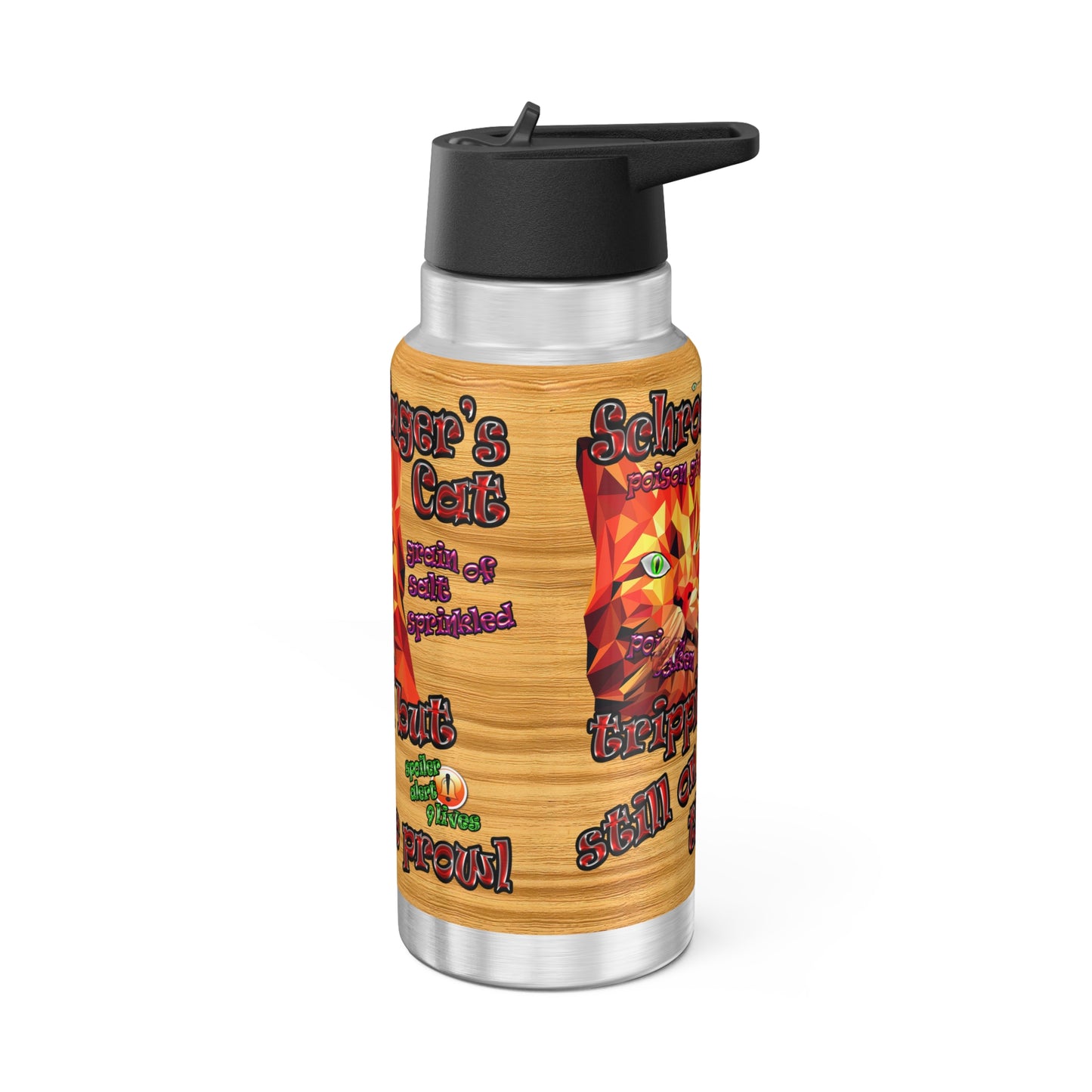 schrodinger's cat - Gator Tumbler, 32oz  (butterscotch wood finish)
