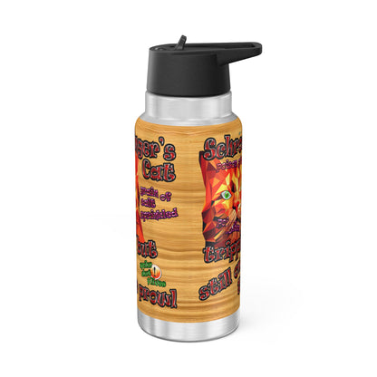 schrodinger's cat - Gator Tumbler, 32oz  (butterscotch wood finish)