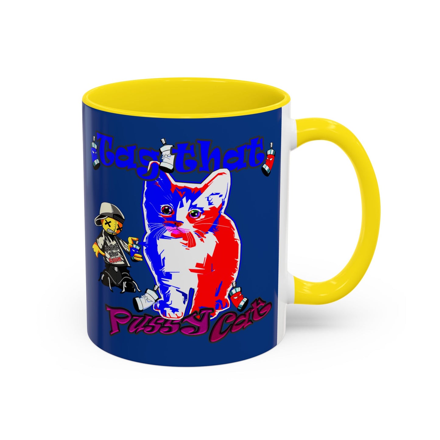 tag that - Accent Mug (dark blue)
