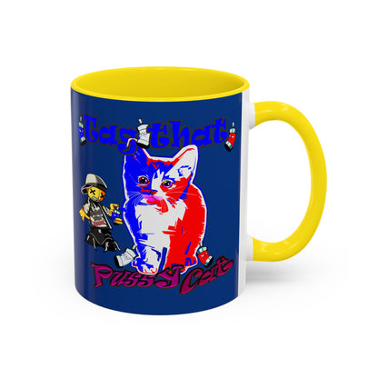 tag that - Accent Mug (dark blue)
