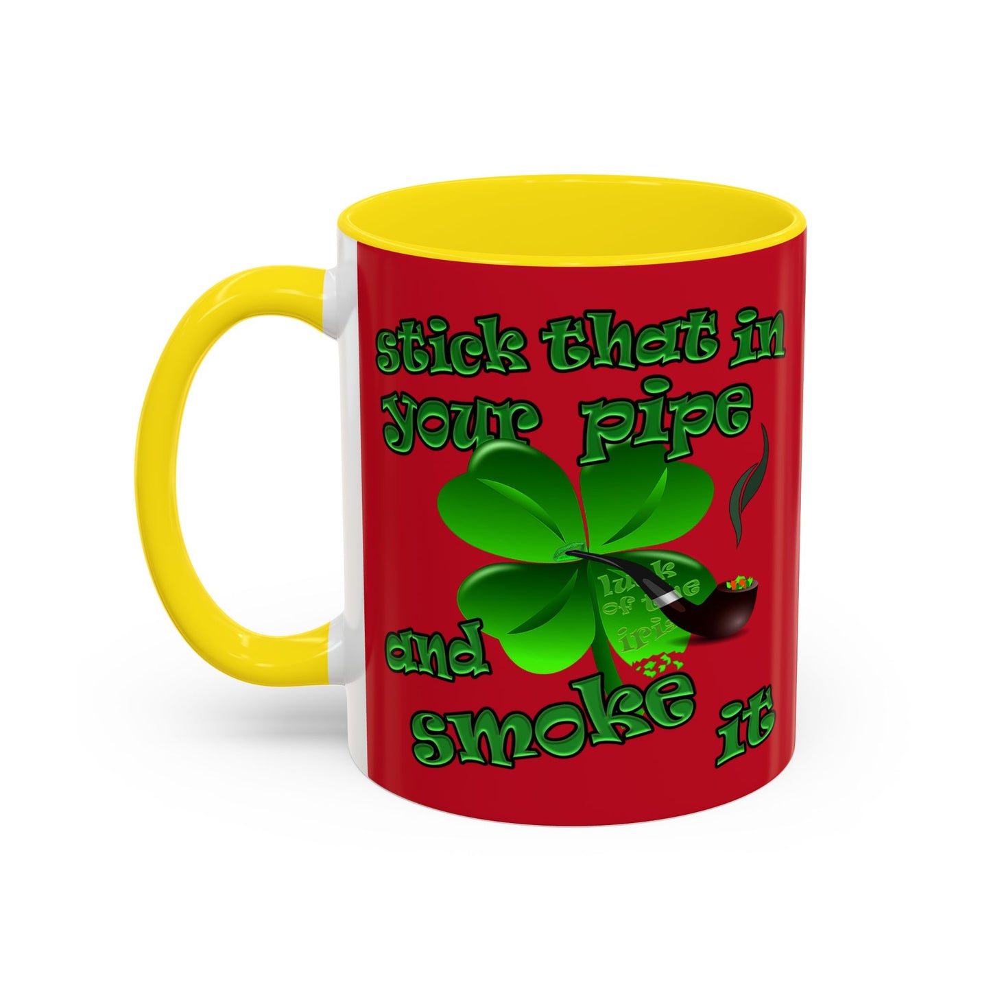 celtics logo - Accent Mug (dark red)