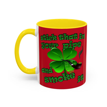 celtics logo - Accent Mug (dark red)