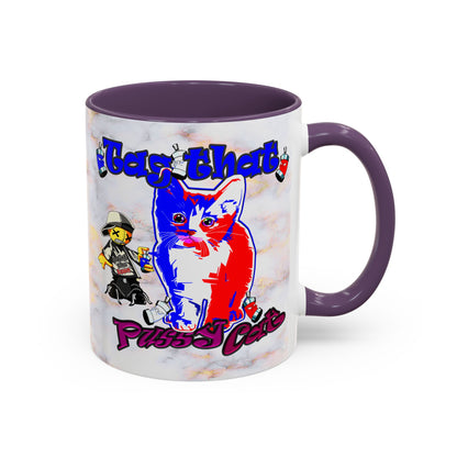 tag that - Accent Mug (white marble)